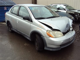 2002 TOYOTA ECHO, 1.5L AUTO 4DR,COLOR SILVER, STK Z14826